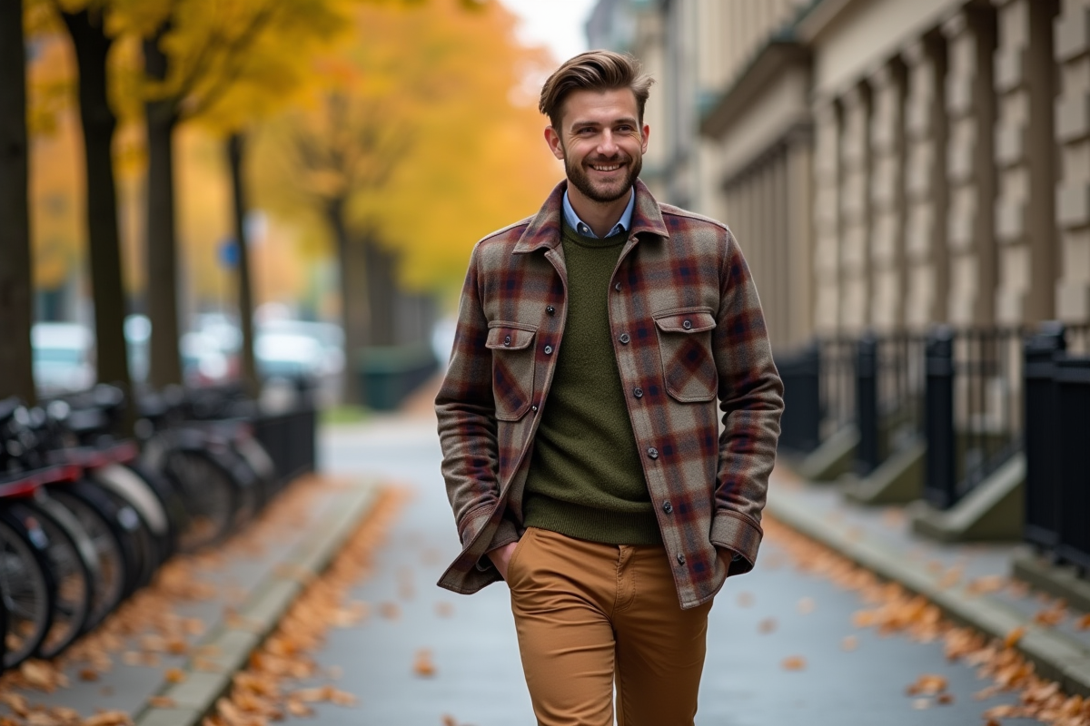 Jeune homme en vêtements d