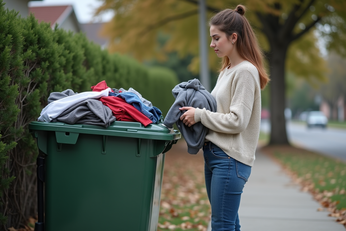 Impacts environnementaux du jet de vêtements et solutions durables